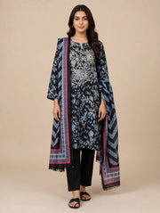 Fully Embroidered Khadder Suit With Khadder Shawl